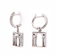 Earrings Loving Palladio  Woman 3D in Silver Zircone ORB04 SERLIANA - ORB04 SERLIANA